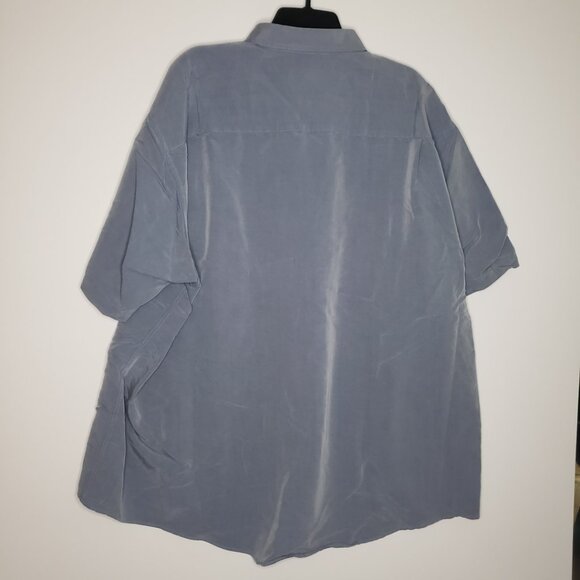 NWOT Arrow Half sleeve Shirt Gray Men's Neck 18 1/2 or XXL Short Soft Touch - Picture 5 of 7